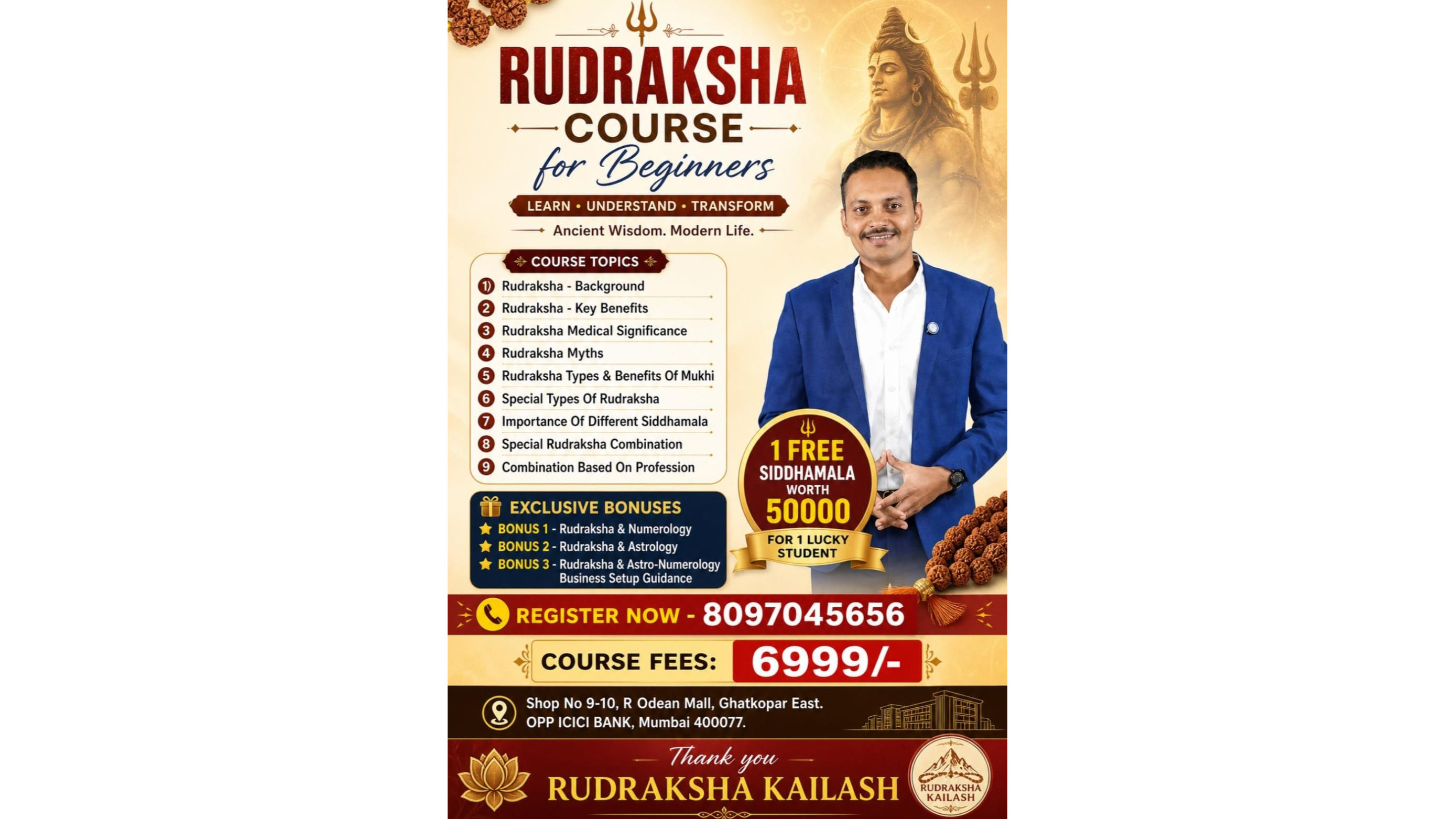 Rudraksha Course for Beginners ( Only 6999 )