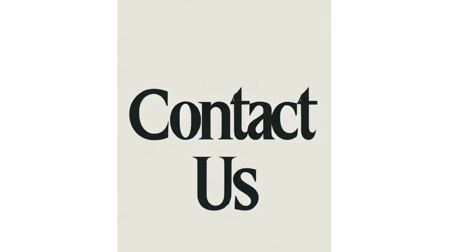 Contact Us