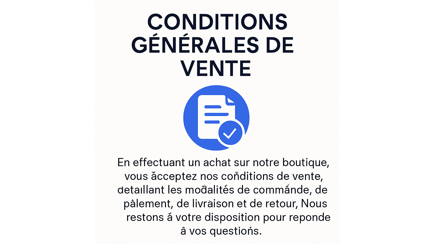 𝗖𝗢𝗡𝗗𝗜𝗧𝗜𝗢𝗡𝗦 𝗚𝗘𝗡𝗘𝗥𝗔𝗟𝗘𝗦 𝗗𝗘 𝗩𝗘𝗡𝗧𝗘𝗦